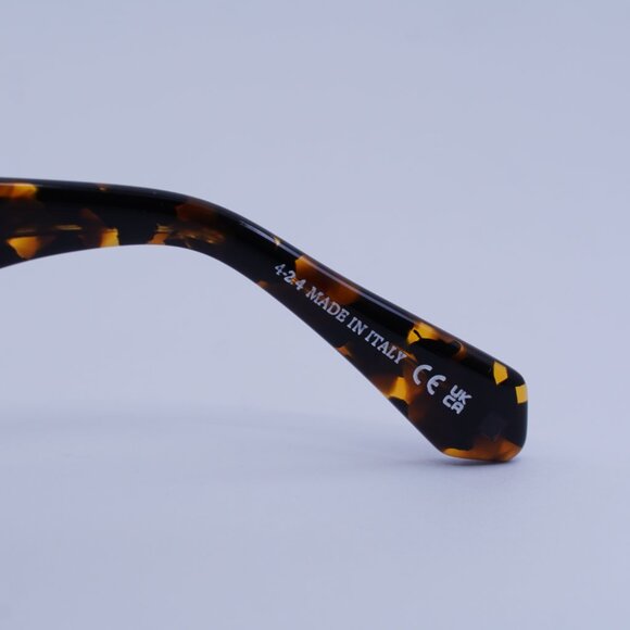 Off-White OERI14E PALMER 6055 Sunglasses Havana Oval Frame, Green Lenses main image 5
